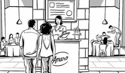 三幅漫画,幽默中见真谛